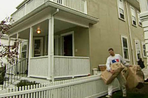 final touches to the East Boston house project