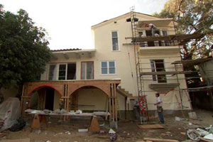 more renovation at the Los Angeles TV project house