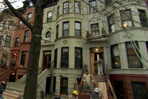 exterior renovation at the New York City house project