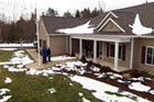 Kevin O'Connor, Tom Silva and Norm Abram at the DeWitts' new home