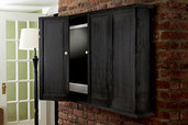 a newly installed tv cabinet for a flat screen tv