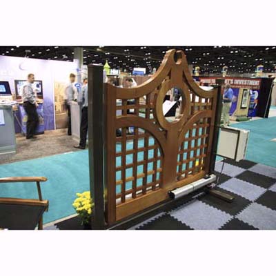 custom wood gate for driveway