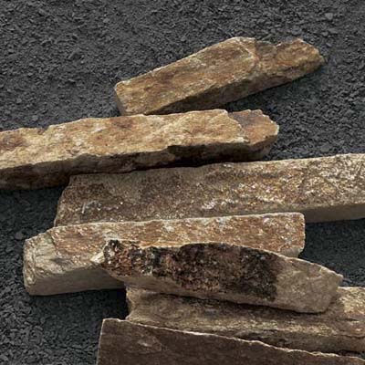 skinny strips of natural ledge stone