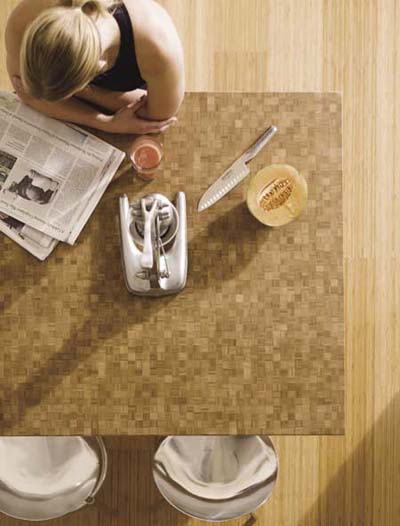 teragren sustainable bamboo butcher block surface
