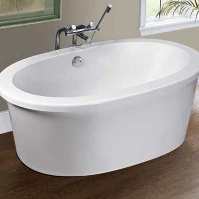 MTI whirlpool with speakers built into the wall of the tub