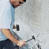 Break off loose stucco